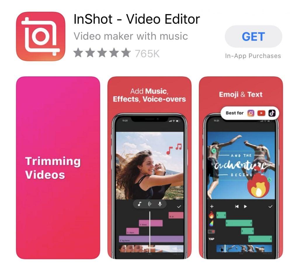 Phần mềm tăng chất lượng video InShot (Ảnh: Internet)