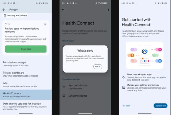 Health Connect được tích hợp trong Android 14 (Ảnh: Internet)
