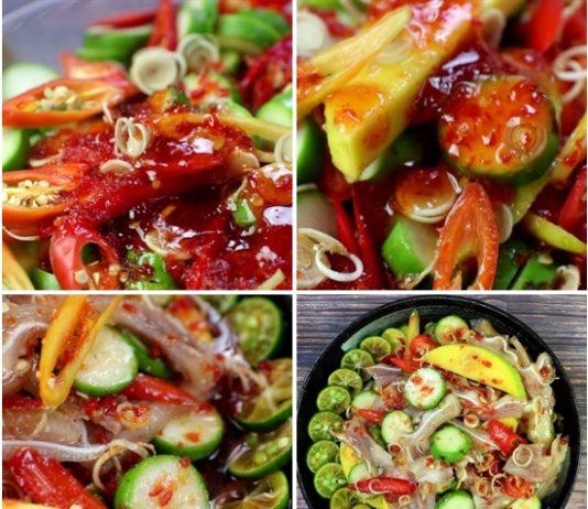 Cách làm món tai heo sốt thái cực kì hấp dẫn