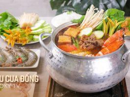 Cách nấu lẩu cua đồng (Nguồn: Cooky TV)