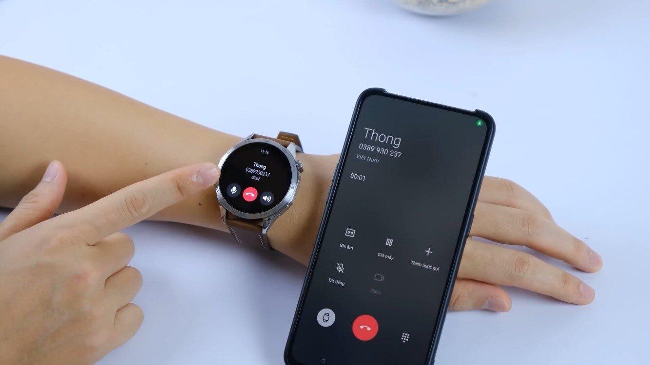 Huawei Watch GT 4 hỗ trợ nhận cuộc gọi và thông báo ( Ảnh: Internet)