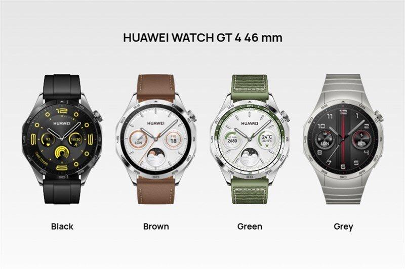 Huawei Watch GT 4 phiên bản 46 mm với nhiều màu sắc nam tính ( Ảnh: Internet)