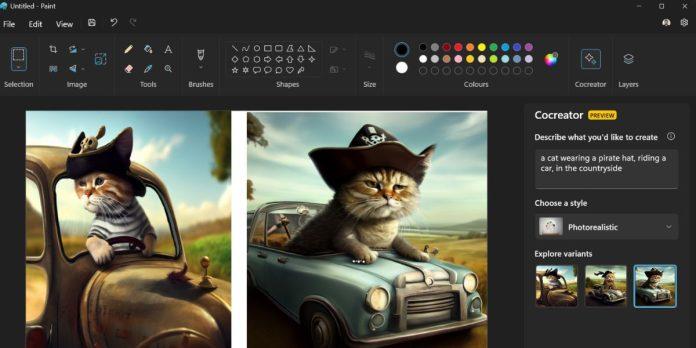 Hình ảnh được tạo bởi AI trong Paint Cocreator (Ảnh: Internet)