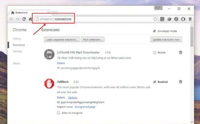 Địa chỉ URL của một trang web được mở trong trình duyệt Chrome (Ảnh: Internet)