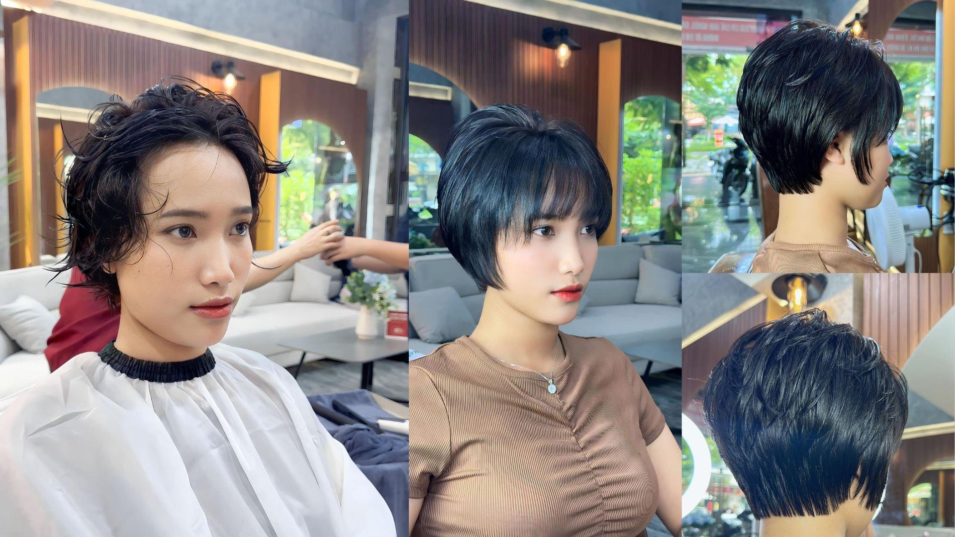 Hình ảnh khách hàng trước và sau làm tóc