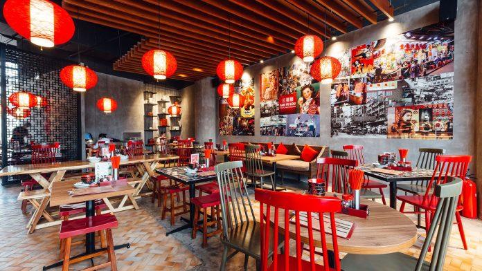 Không gian bên trong nhà hàng San Fu Lou được trang trí đậm chất Trung Hoa (nguồn: Internet)
