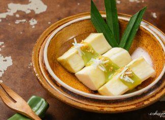 Sắn hấp cốt dừa lá nếp (Ảnh: Facebook Esheep Kitchen)