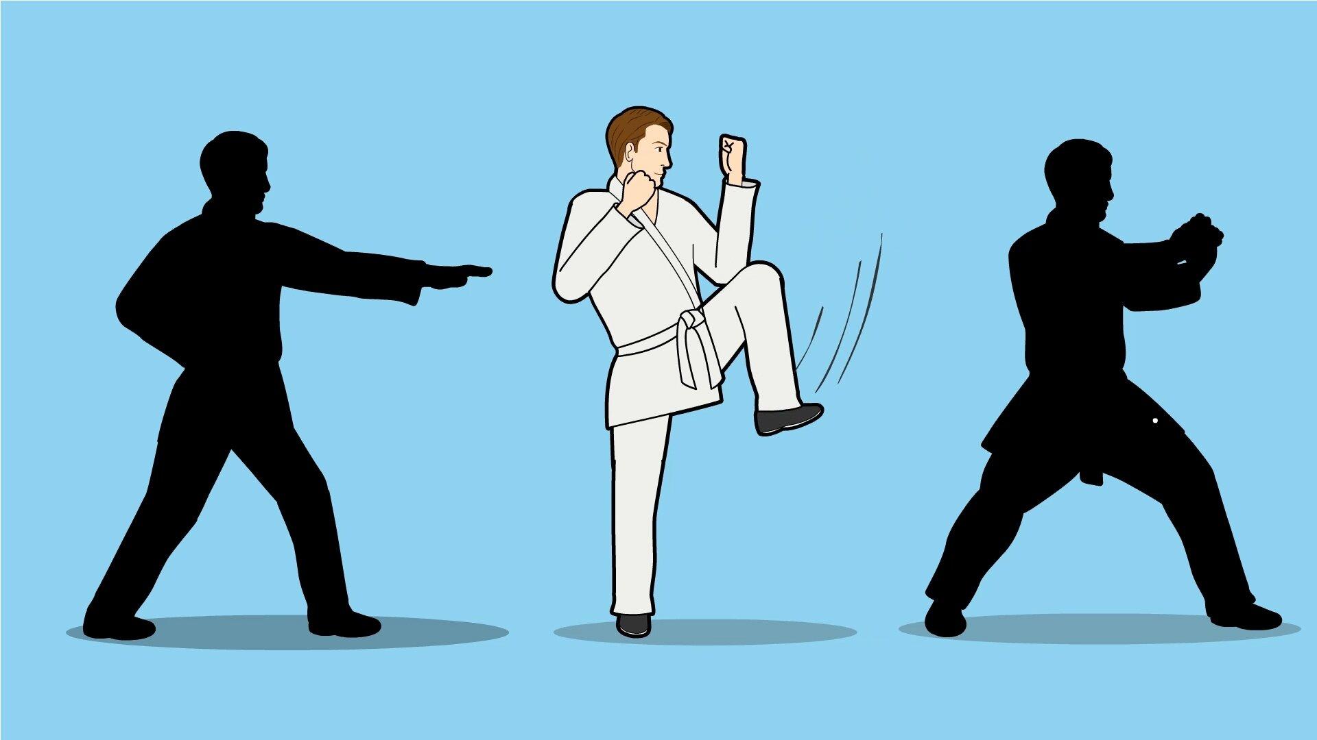 Thế võ Karate (Ảnh: Internet)