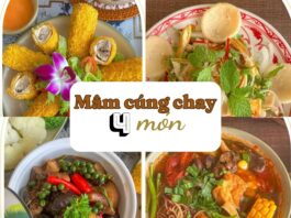 Mâm cúng chay ngày Tết 4 món - Bạn có thể tham khảo! (Nguồn: Internet)