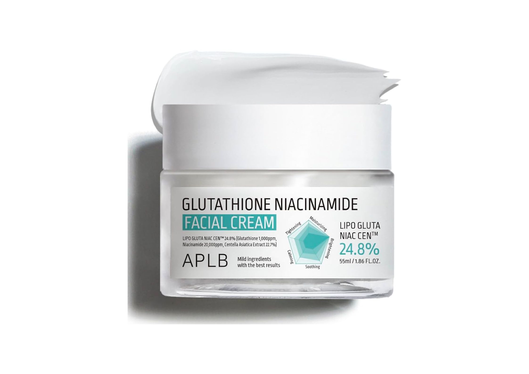 Kem dưỡng trắng da Hàn Quốc - APLB Glutathione Niacinamide Facial Cream (Ảnh: Internet).