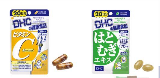 Review các loại viên uống trắng da DHC: nên dùng DHC Adlay Extract hay Vitamin C Hard Capsule?