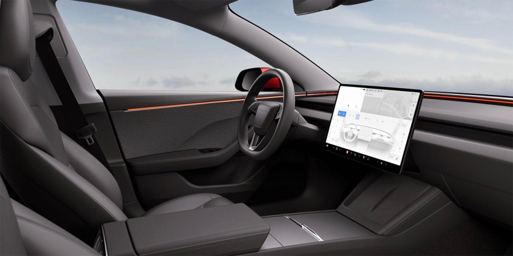 Nội thất của Tesla Model 3 được nâng cấp mới mẻ. (Ảnh: Internet)