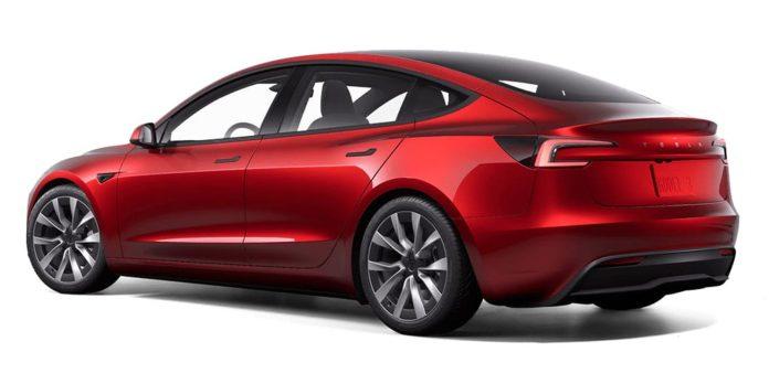 Phần đuôi xe của Tesla Model 3 (Ảnh: Internet)