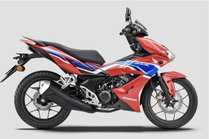 Honda RS-X 2021 tại Malaysia phiên bản màu Trico (đỏ/xanh/trắng). - nguồn internet