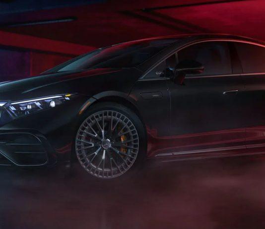 Xe điện AMG Mercedes EQS màu đen (Ảnh: Internet)