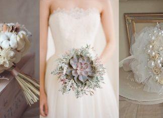 Hoa cưới bồ công anh, bông gòn: 20+ bó hoa cô dâu đẹp độc đáo cho cô dâu cá tính