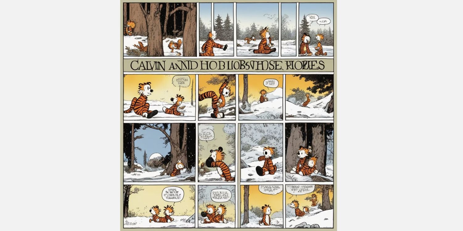 Truyện tranh Calvin và Hobbes do AI tạo ra (Ảnh: Internet)