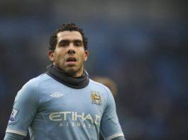 Tevez ở Man City (Ảnh:Internet)
