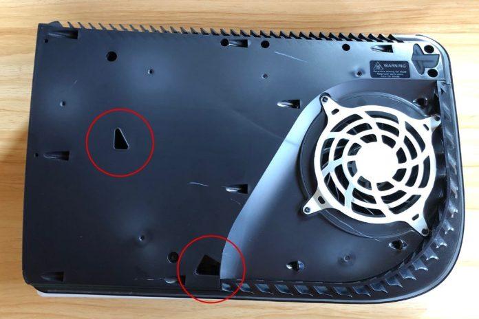 Lỗ chứa bụi của máy PS5 (Ảnh: Internet)