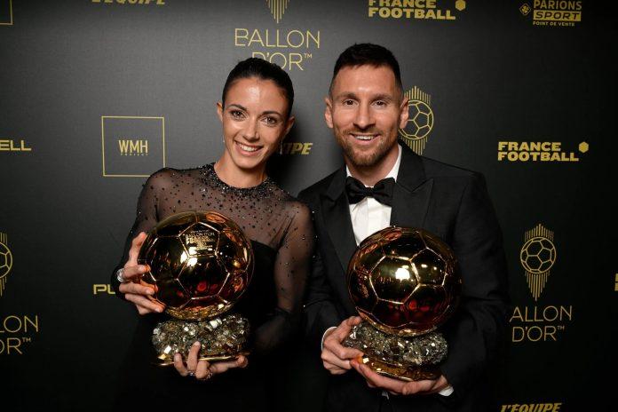 Messi và Bonmati giành danh hiệu Quả bóng vàng nam và nữ 2023 (ảnh: Internet)