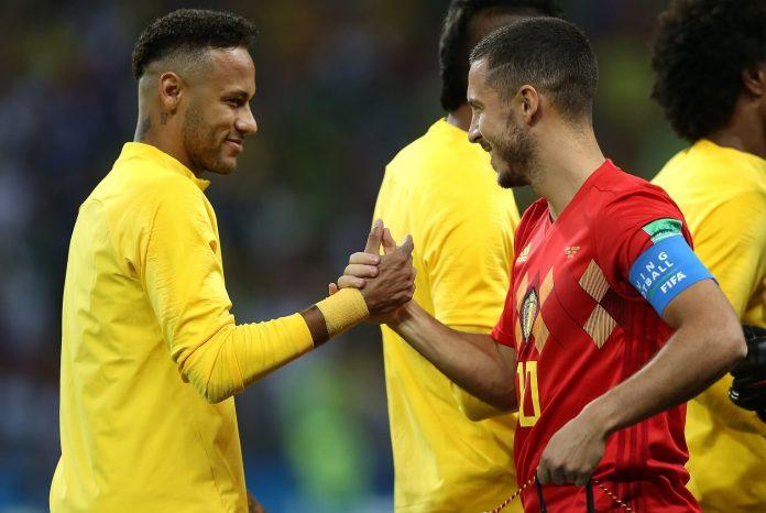 Neymar và Eden Hazard (Ảnh: Internet)