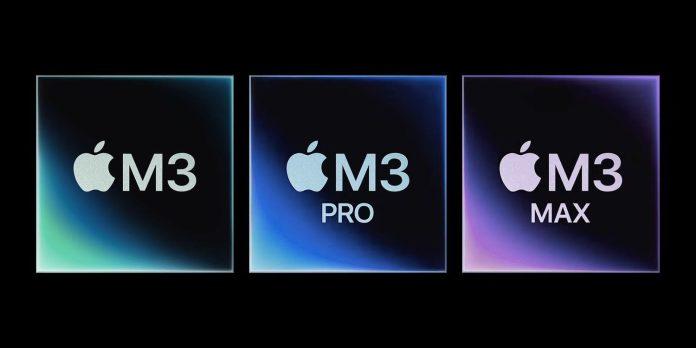 Các bộ xử lý thuộc dòng M3 của Apple (Ảnh: Internet)