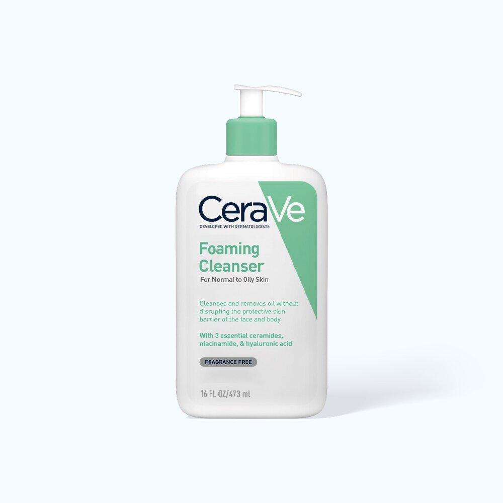 Sữa rửa mặt CeraVe Foaming Cleanser. (Nguồn: Internet)