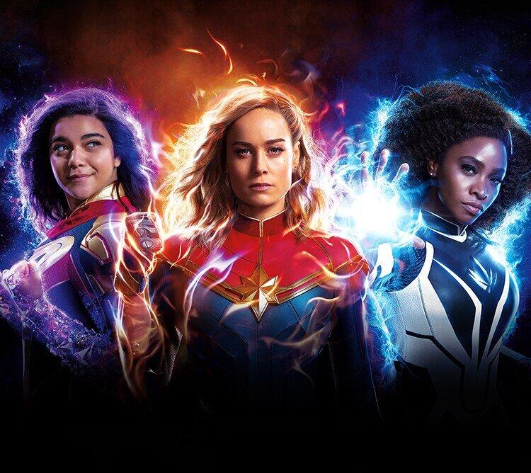 The Marvels hé lộ 3 nữ siêu anh hùng. (Ảnh Internet)