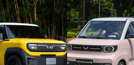VinFast VF 3 và Hongguang Mini EV đối thủ nặng ký của thương hiệu Việt. (Ảnh: Internet)