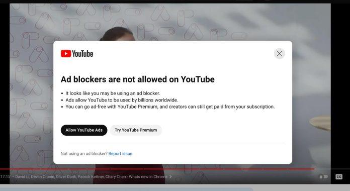 YouTube "đàn áp" các trình chặn quảng cáo (Ảnh: Internet)