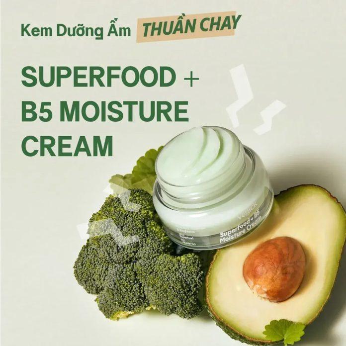 Kem dưỡng ẩm Vegick Superfood + B5 Moisture Cream. (Nguồn: Internet)