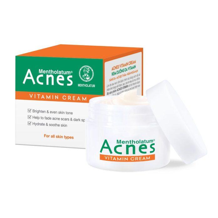 Kem dưỡng giúp sáng da, mờ thâm mụn và phục hồi làn da Acnes Vitamin Cream. (Nguồn: Internet)