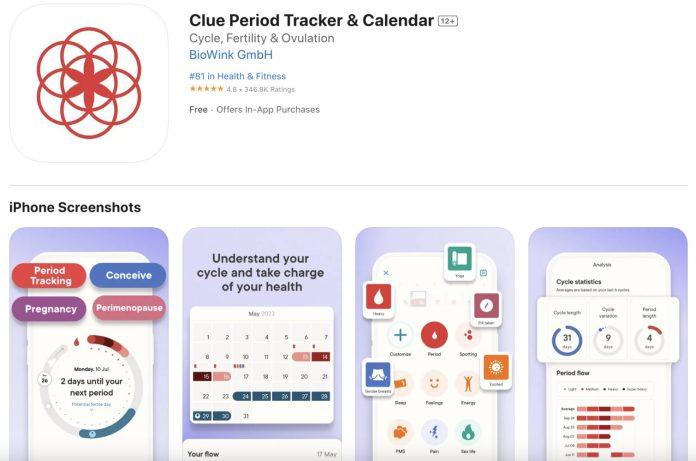 Những app theo dõi kinh nguyệt miễn phí, tốt nhất 2023 (Ảnh: Internet)