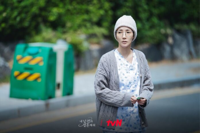 Hình ảnh Park Min Yuong gầy guộc hốc hác khi chỉ còn 37kg. Nguồn: tvN