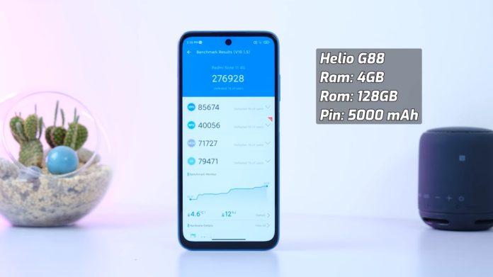 Redmi Note 11 4G có điểm Antutu khoảng 270.000 điểm (Ảnh: Internet)