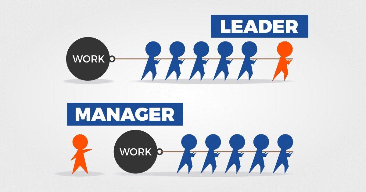 Sự khác nhau giữa lãnh đạo và quản lý (Ảnh: Internet)