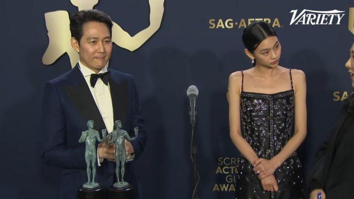 Lee Jung Jae và chiến thắng tại SAG Awards 2022 (Nguồn: Internet)
