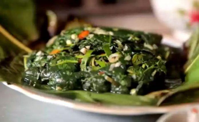 Rêu nướng - món ăn ngon mà lạ miệng ở Hà Giang ( Ảnh: Internet )