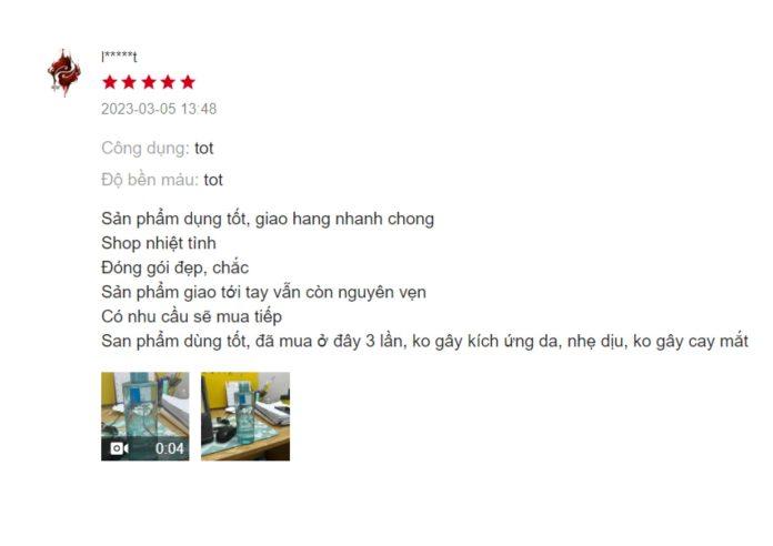 Đánh giá của khách hàng về nước tẩy trang La Roche-Posay Effaclar Micellar Water Ultra Oily Skin (Ảnh: Internet). Đánh giá của khách hàng về nước tẩy trang La Roche-Posay Effaclar Micellar Water Ultra Oily Skin (Ảnh: Internet).