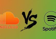 So sánh SoundCloud và Spotify (Ảnh: Internet)