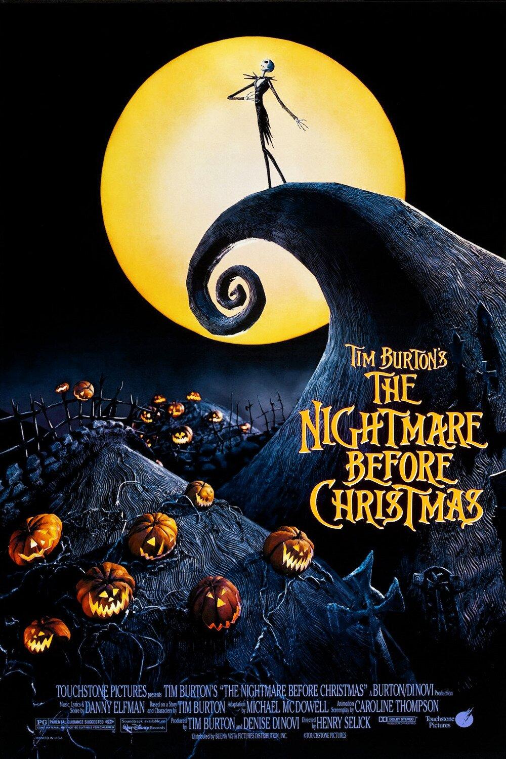 Poster phim The Nightmare Before Christmas (1993). (Nguồn: internet)