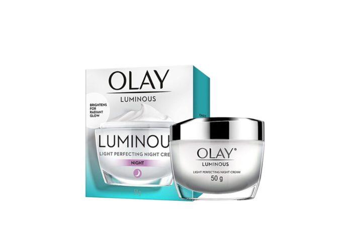 Kem dưỡng trắng da mờ thâm Olay Luminous Light Perfecting Night Cream (Ảnh: Internet).