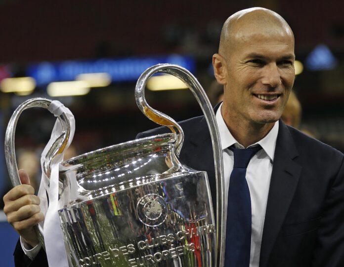 Zidane trở thành một trong những người giành danh hiệu C1 trên cả hai cương vị cầu thủ và huấn luyện viên (ảnh: Internet)