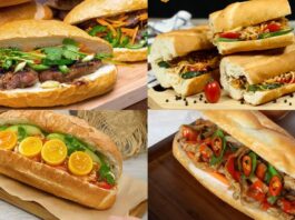 Bánh mì kẹp thịt không thể thiếu rau thơm (Ảnh: Internet)