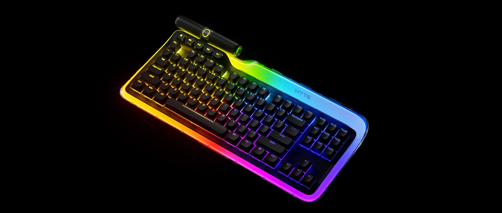 Bàn phím Hyte Keeb TKL với hệ thống đèn RGB (Ảnh: Internet)