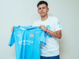 Manchester City ký hợp đồng với tài năng trẻ được cho là “Messi mới” Echeverri đã lựa chọn gia nhập Man City (Ảnh: Internet)