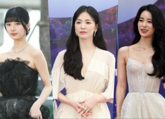 Trái ngược với các sao Hoa Ngữ thì váy áo của các sao Hàn lại vô cùng đơn giản. (Ảnh: Internet)