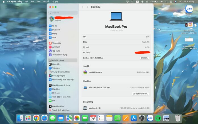 Hệ điều hành mới nhất vẫn được nâng cấp trên chiếc Macbook này sau 4 năm (Ảnh: Dựa trên máy tính tác giả đang sử dụng)