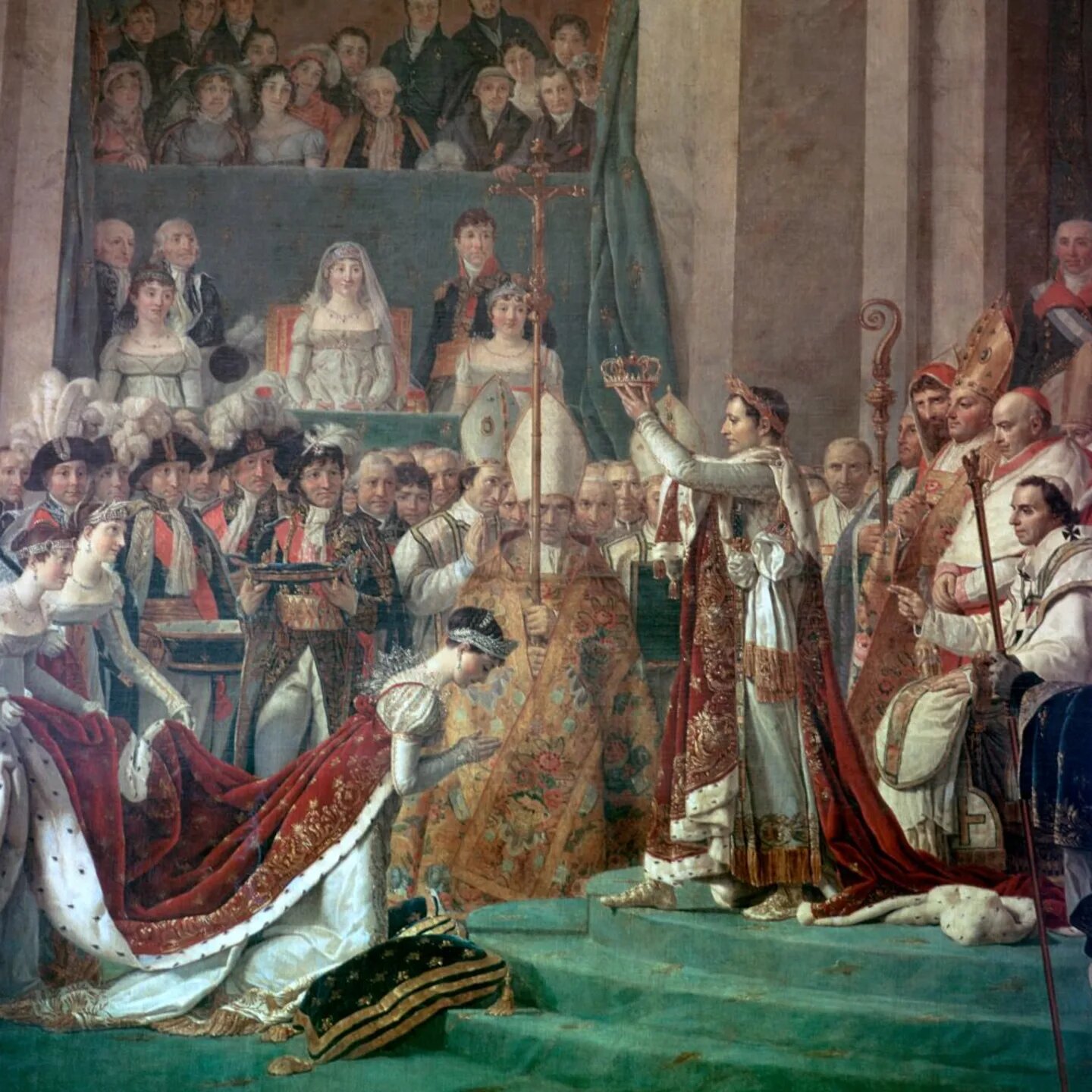 Napoléon trao vương miện cho Josephine (Ảnh: Internet)