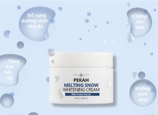 Kem dưỡng trắng nâng tone da PEKAH Melting Snow Whitening Cream